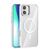 XO K30 iP 16 plus/15 plus 6.7" TPU Ακρυλική Θήκη με Ενσωματομένο Μαγνήτη Λευκό