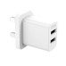 XO L109 (UK) Dual USB-A 2.4A Charger with lightning cable