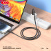 XO NB-Q265A PD 27W Type-C σε Lightning Μινιμαλιστικό Καλώδιο (Μαύρο)
