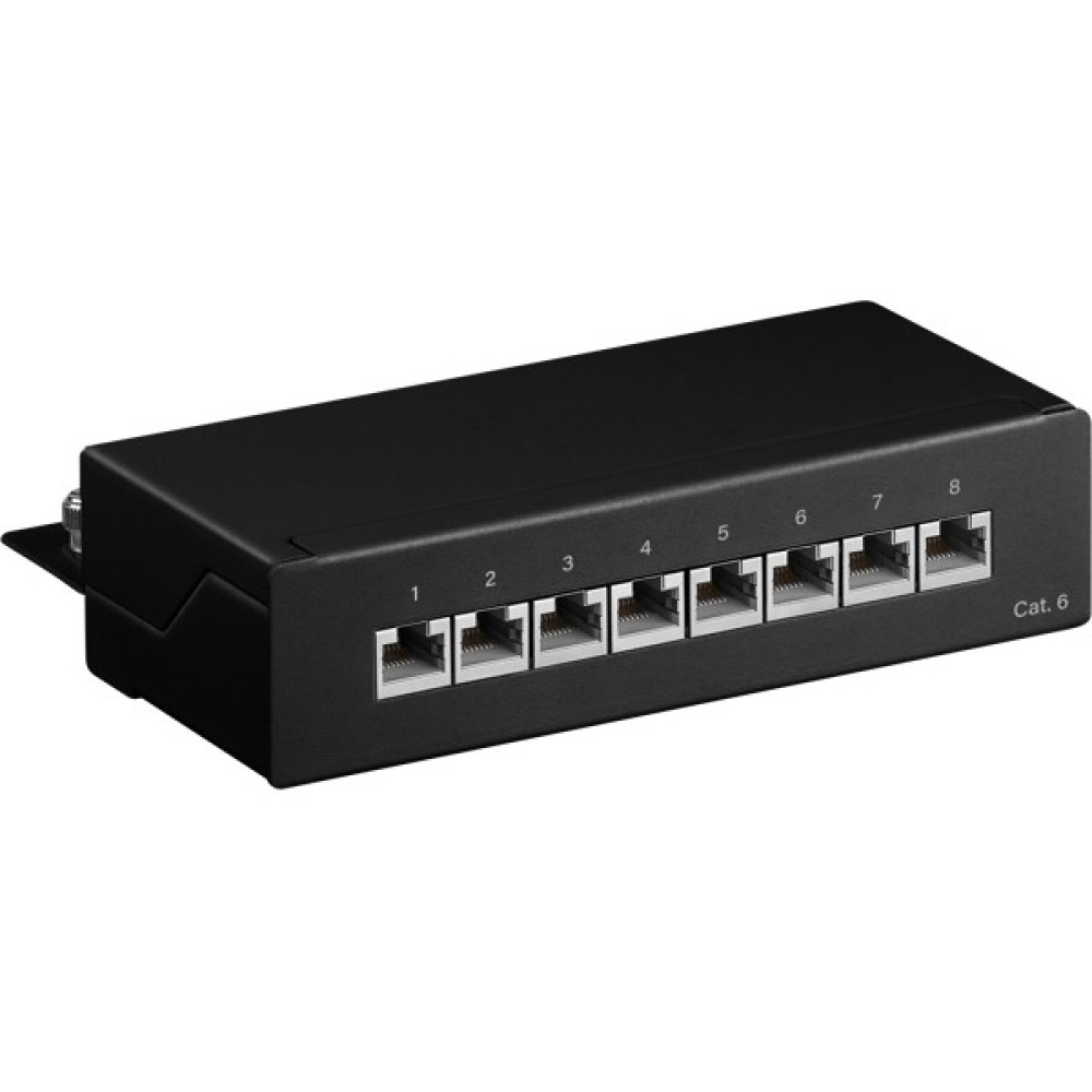 Goobay CAT 6 Patch Panel 8 Θυρών Mini/Desktop 96105 Μαύρο