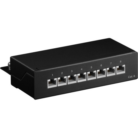 Goobay CAT 6 Patch Panel 8 Θυρών Mini/Desktop 96105 Μαύρο