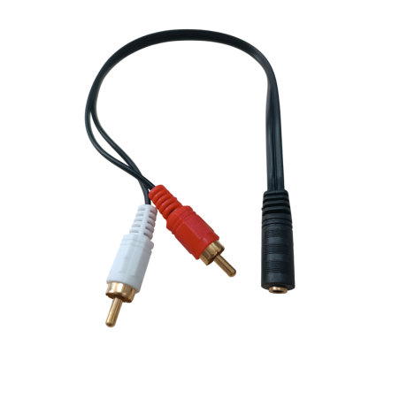 ATC Καλώδιο 3.5mm Θηλ. / 2RCA Αρσ. 0.20m
