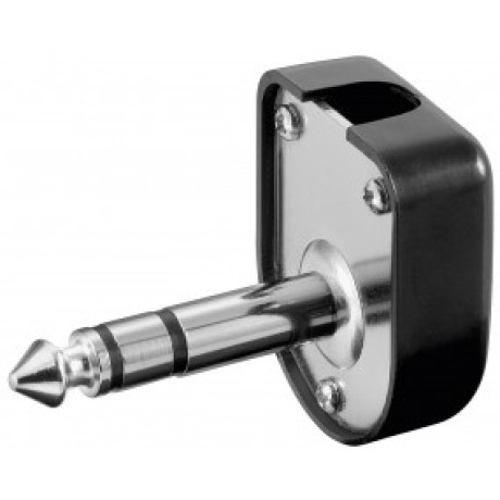 Φίς 6.3mm Stereo Πλαστικό Αρσ. Γωνία