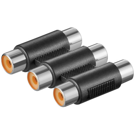 Μούφα 3 x RCA Θηλ. / 3 x RCA Θηλ.