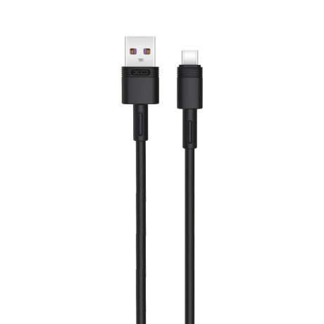 XO NB-Q166 5A Καλώδιο Γρήγορης Φόρτισης για Type-C Μαύρο 1m
