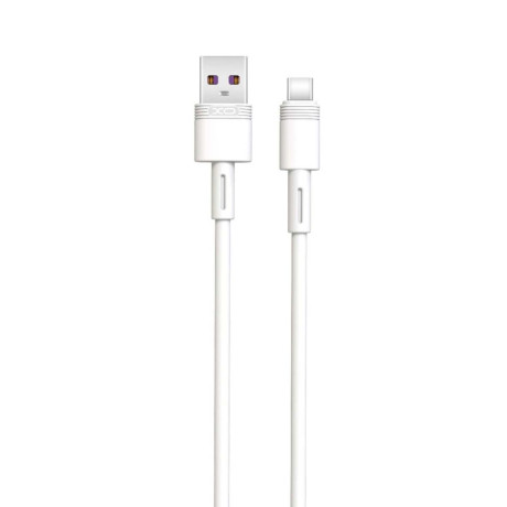 XO NB-Q166 5A Καλώδιο Ταχείας Φόρτισης Type-C Λευκό 1m