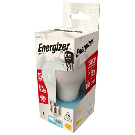 ENERGIZER WIN S9421 LED GLS (A60) B22 60W 806LM 6500K