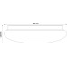 Avide LED Μοντέρνα Πλαφονιέρα Οροφής Cordelia 24W 380*110.0mm Ψυχρό 6400K