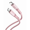 XO NB-Q226A Καλώδιο Φόρτισης - Data 27W Type-C σε Lightning 1m Ροζ