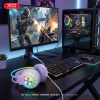 XO GE10 Gaming Ενσύρματα Ακουστικά RGB με Μικρόφωνο Λευκά