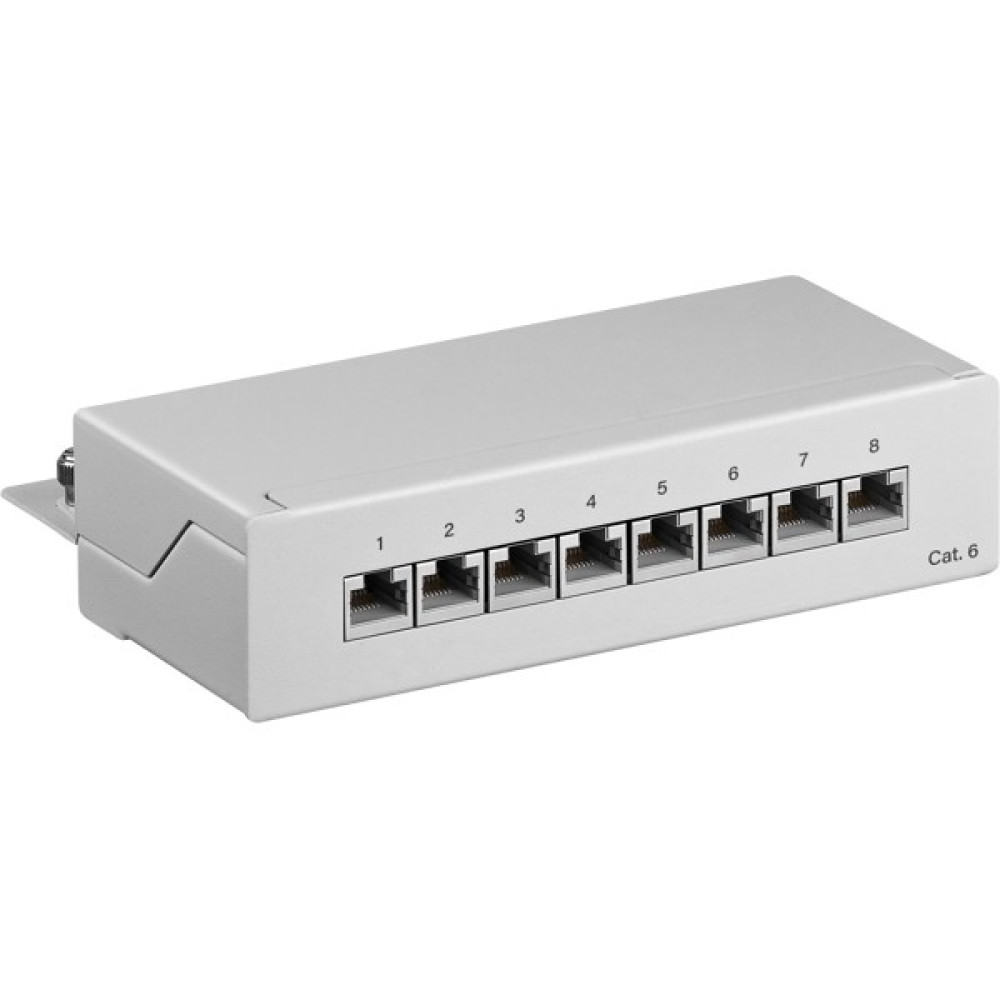 Goobay CAT 6 Patch Panel 8 Θυρών STP Mini/Desktop 93047 Γκρι
