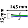 Avide LED Ταινία 12V RGB+W 5Pin Σύνδεσης Θηλυκό Καλώδιο