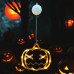 Διακοσμητικό Παραθύρου Modee Halloween LED Κολοκύθα (Υ21x20mm)
