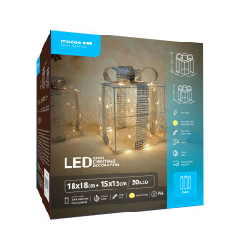 Modee Χριστουγεννιάτικη διακόσμηση LED με μπαταρία C4036 (50 LED) Ζεστό λευκό