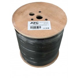 ATC Στροφείο RF ATC-723 RG6 300μ PET Μαύρο