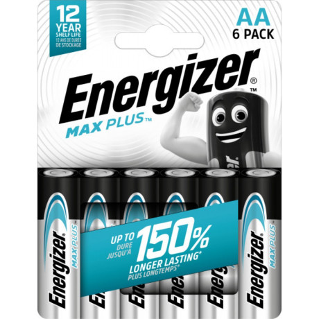 Energizer Max Plus Αλκαλική Μπαταρία AA 6 τμχ