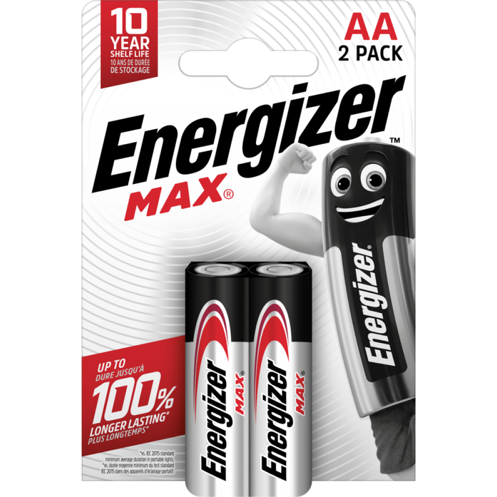 Energizer Max Plus Power Έξτρα Αλκαλικές Μπαταρίες E91 LR6/2BP