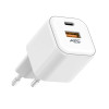 ATC-CHF15 Φορτιστής GaN Ταχείας Φόρτισης με 2 Θύρες USB-A & Type-C 20W