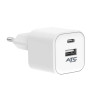 ATC-CH10 Φορτιστής PD με 2 Θύρες USB-Α & Type-C 12W