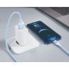 XO NB291 Καλώδιο Φόρτισης & Μεταφοράς Δεδομένων USB-A σε Lighting Πλεκτό 6A Μπλε 1m