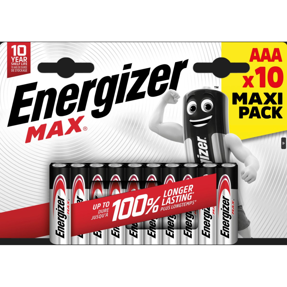 Energizer Max Alkaline AAA (10 τμχ)