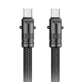 XO NB-Q288B Καλώδιο Κράμα Ψευδαργύρου Type-c σε Type-c 60W