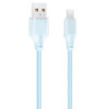 XO NB291 Καλώδιο Φόρτισης & Μεταφοράς Δεδομένων USB-A σε Lighting Πλεκτό 6A Μπλε 1m