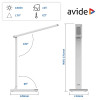 Avide LED Φωτιστικό Γραφείου Scott Άσπρο12W