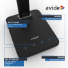 Avide LED Φωτιστικό Γραφείου Δερμάτινο με Ημερολόγιο Μαύρο 6W