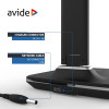 Avide LED Φωτιστικό Γραφείου Δερμάτινο με Ημερολόγιο Μαύρο 6W