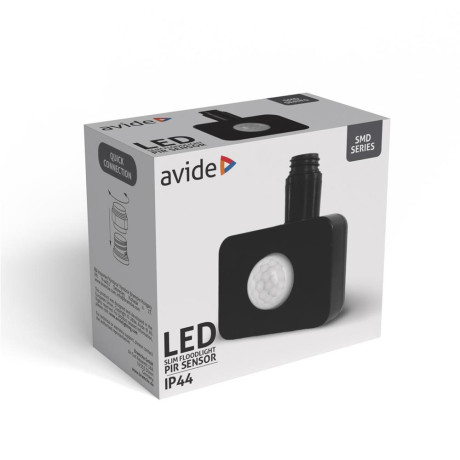 Αισθητήρας PIR προβολέα LED Avide Μαύρο