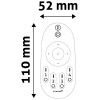 Avide LED Ταινία 12V Ντίμερ 4 Ζωνών RF Τηλεχειριστήριο 144W Ελεγκτής