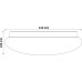 Avide LED Μοντέρνα Πλαφονιέρα Οροφής Umbriel (Raindrop) 18W 330*100mm