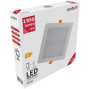 Avide LED Φωτιστικό Οροφής Χωνευτό Τετράγωνο Πλαστικό 18W Θερμό 3000K