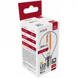 Avide LED Filament Mini Σφαιρική 5.9W E14 WW 2700K Ρυθμιζόμενο