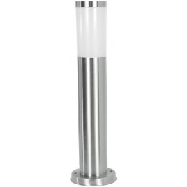Avide Εξωτερικό Φωτιστικό Κήπου Boca 1xE27 450mm IP44 Σατέν Νίκελ