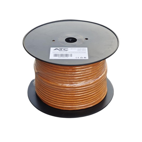 ATC-107 Στροφείο SFTP CAT7 CCA PVC Πορτοκαλί 100m