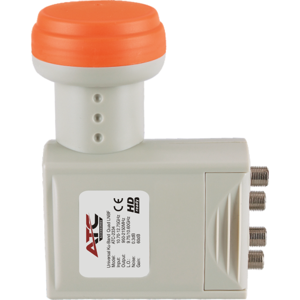 ATC LNB ATC-2334 Τετραπλό Quad (για 4 Δέκτες)