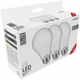 Avide LED Κοινή 10W E27 Θερμό 3000K Value 3τμχ