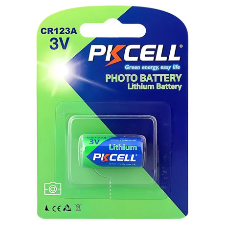 PKCELL CR123A Μπαταρία Λιθίου 3V 1τμχ