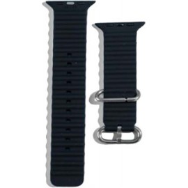 XO BT02A Marine Λουράκι Ρολογιού Σιλικόνης Universal Μαύρο 38/40/41mm