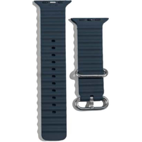 XO BT02A Marine Λουράκι Ρολογιού Σιλικόνης Universal 38/40/41mm Γκρι-Μπλε