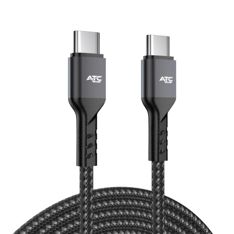 ATC-C7 Καλώδιο Φόρτισης & Συγχρονισμού USB Type-C σε Type-C 60W 2m