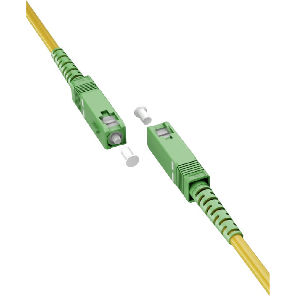 Goobay Καλώδιο Οπτικής Ίνας FTTH Μονής Λειτουργίας OS2 Κίτρινο 3μ