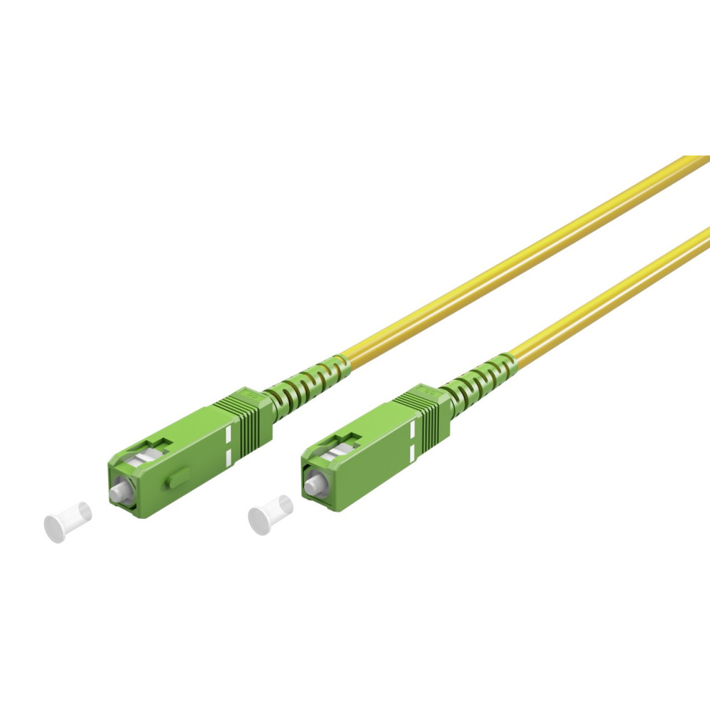 Goobay Καλώδιο Οπτικής FTTH Ίνας Μονής Λειτουργίας OS2 Κίτρινο 10μ