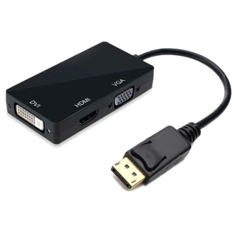 Μετατροπέας DP Αρσ. Σε HDMI/VGA/DVI Μαύρο