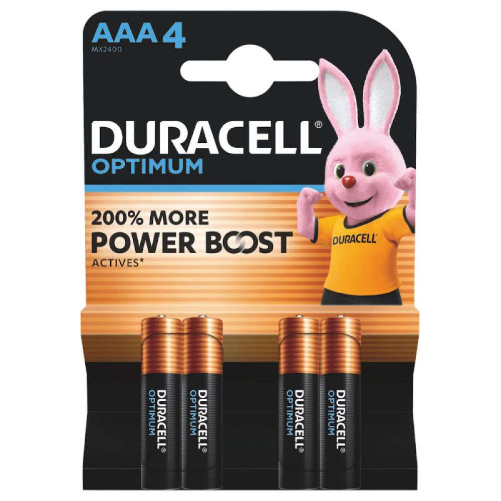 Duracell Optimum Μπαταρία MN2400 LR03 AAA (4τμχ)