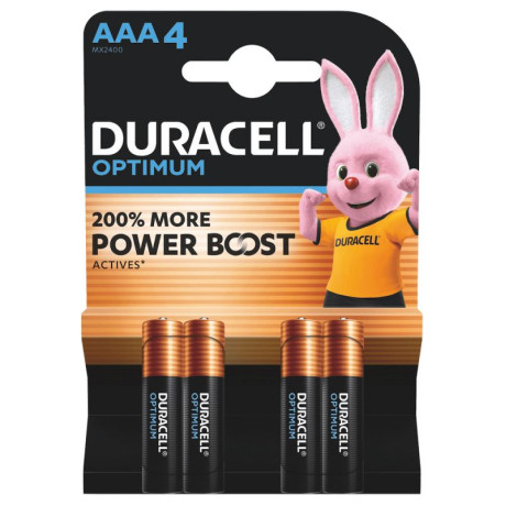 Duracell Optimum Μπαταρία MN2400 LR03 AAA (4τμχ)