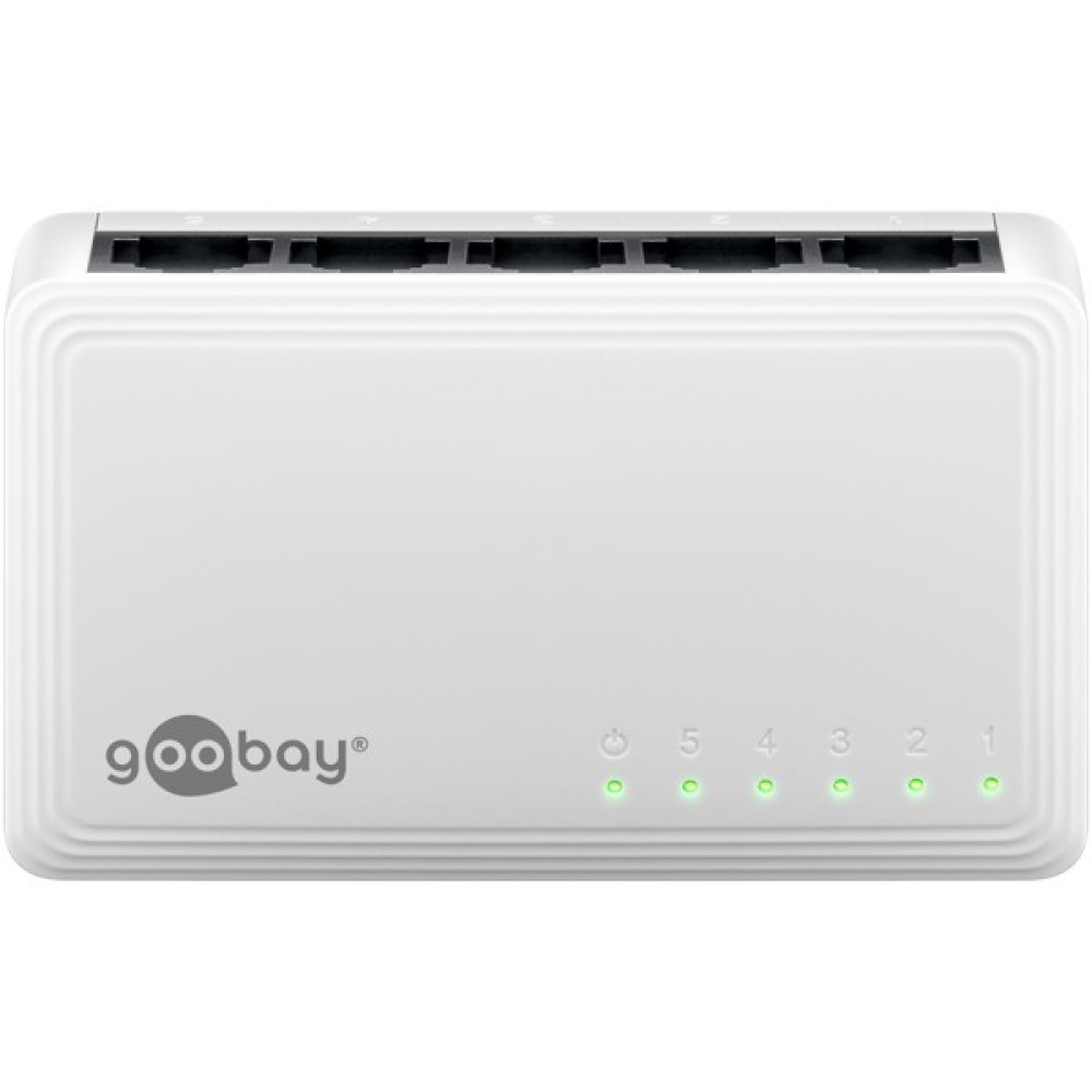 Goobay Gigabit Ethernet Switch 5 Θυρών 64563 Λευκό