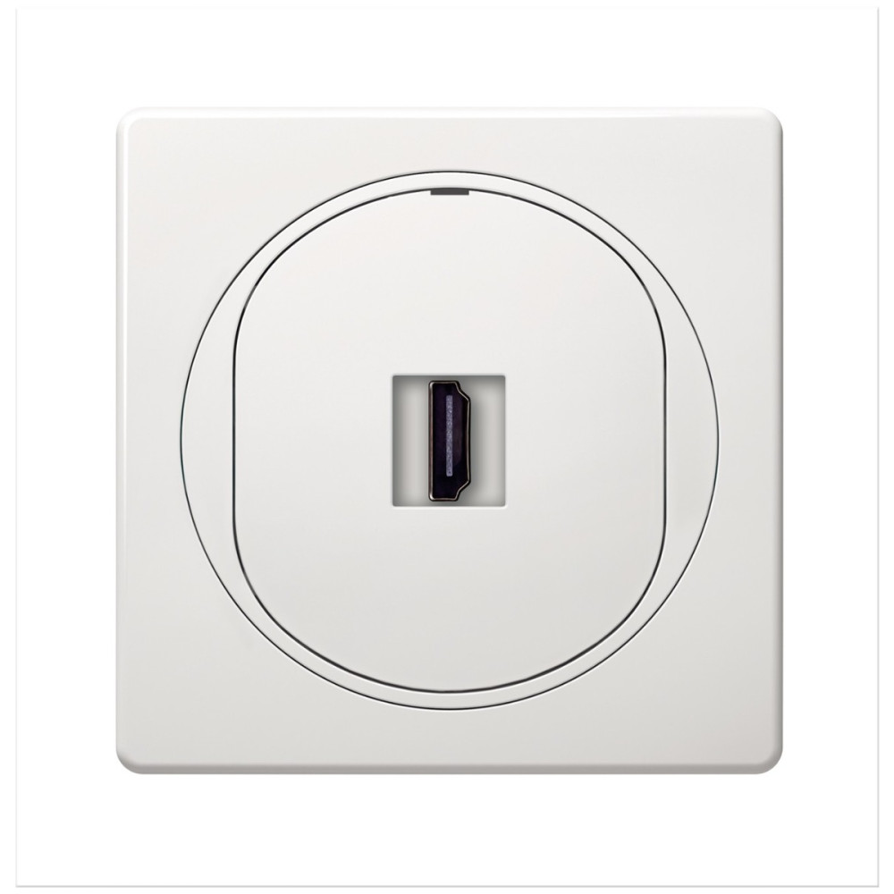 EON HDMI/HDMI socket Keystone, white